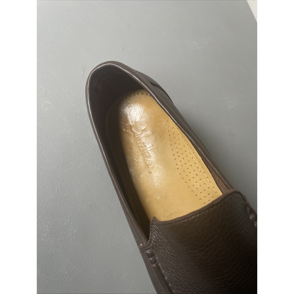 COLE HAAN C05140 Pebbled Pinch Slip-On Brown Casual Moc Loafers Men's Size 11 M - Picture 6 of 8